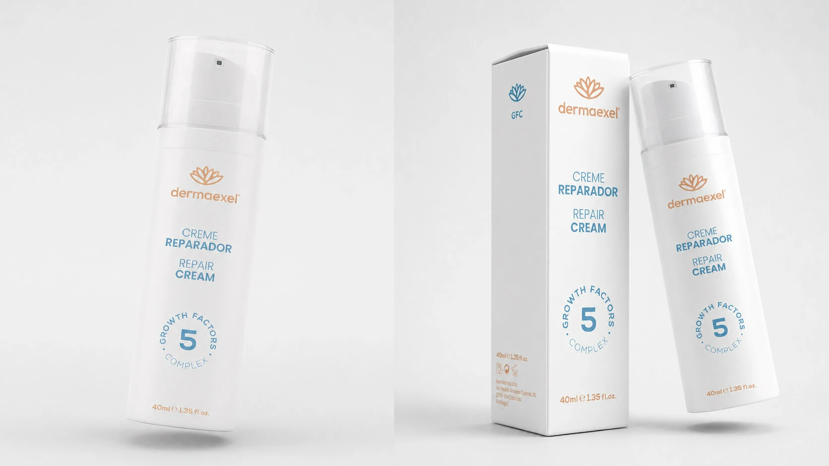 Dermaexel Skin Repair product and packaging presentation
