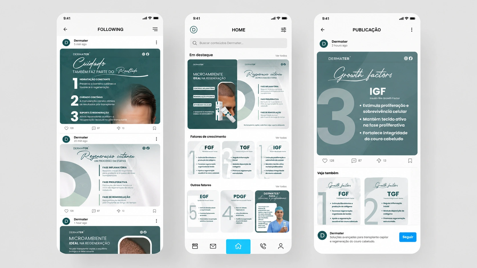 Dermater responsive digital content presentation
