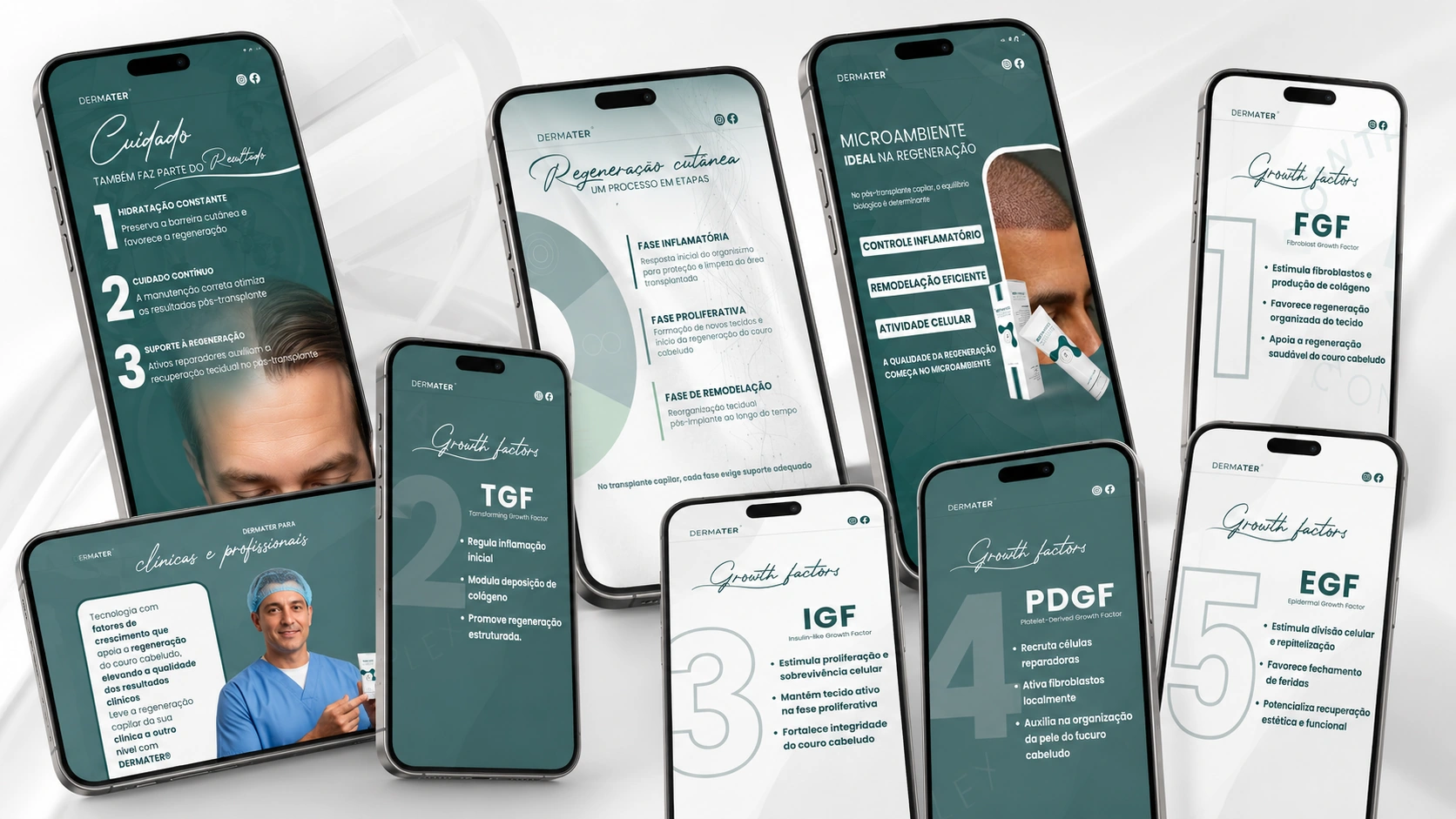 Dermater social media communication system