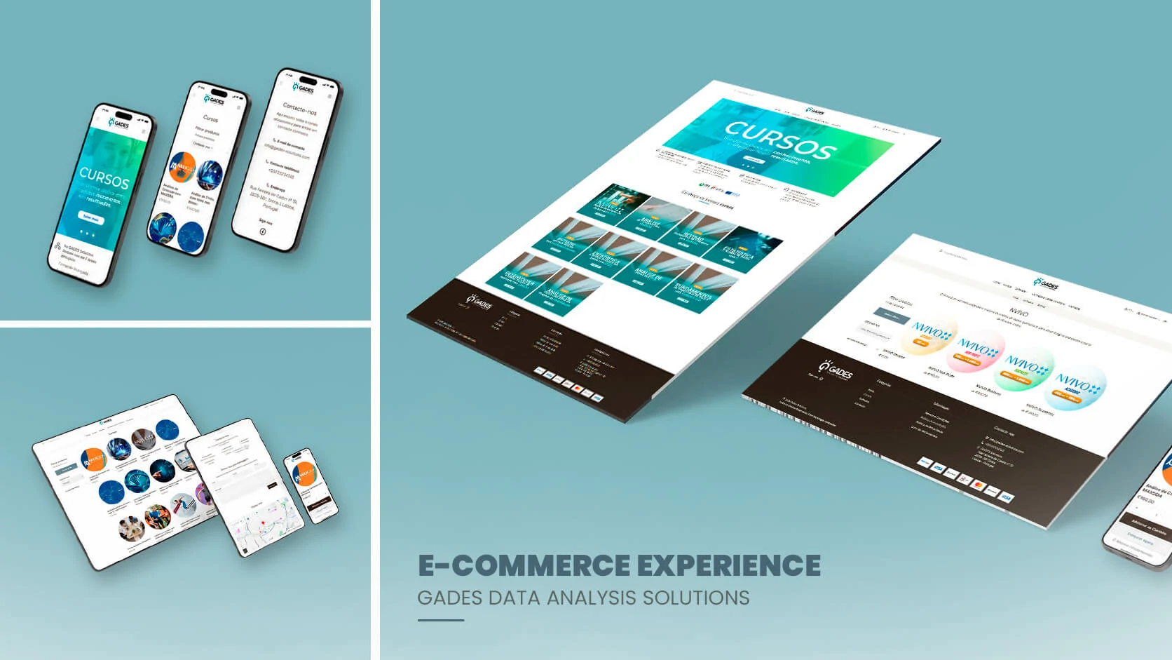 Gades Solutions Jumpseller e-commerce experience across desktop and mobile