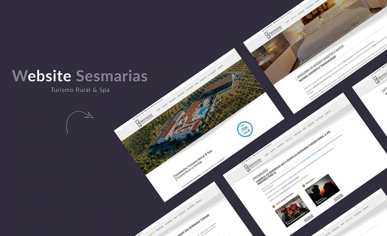 Sesmarias Turismo Rural and SPA responsive website presentation