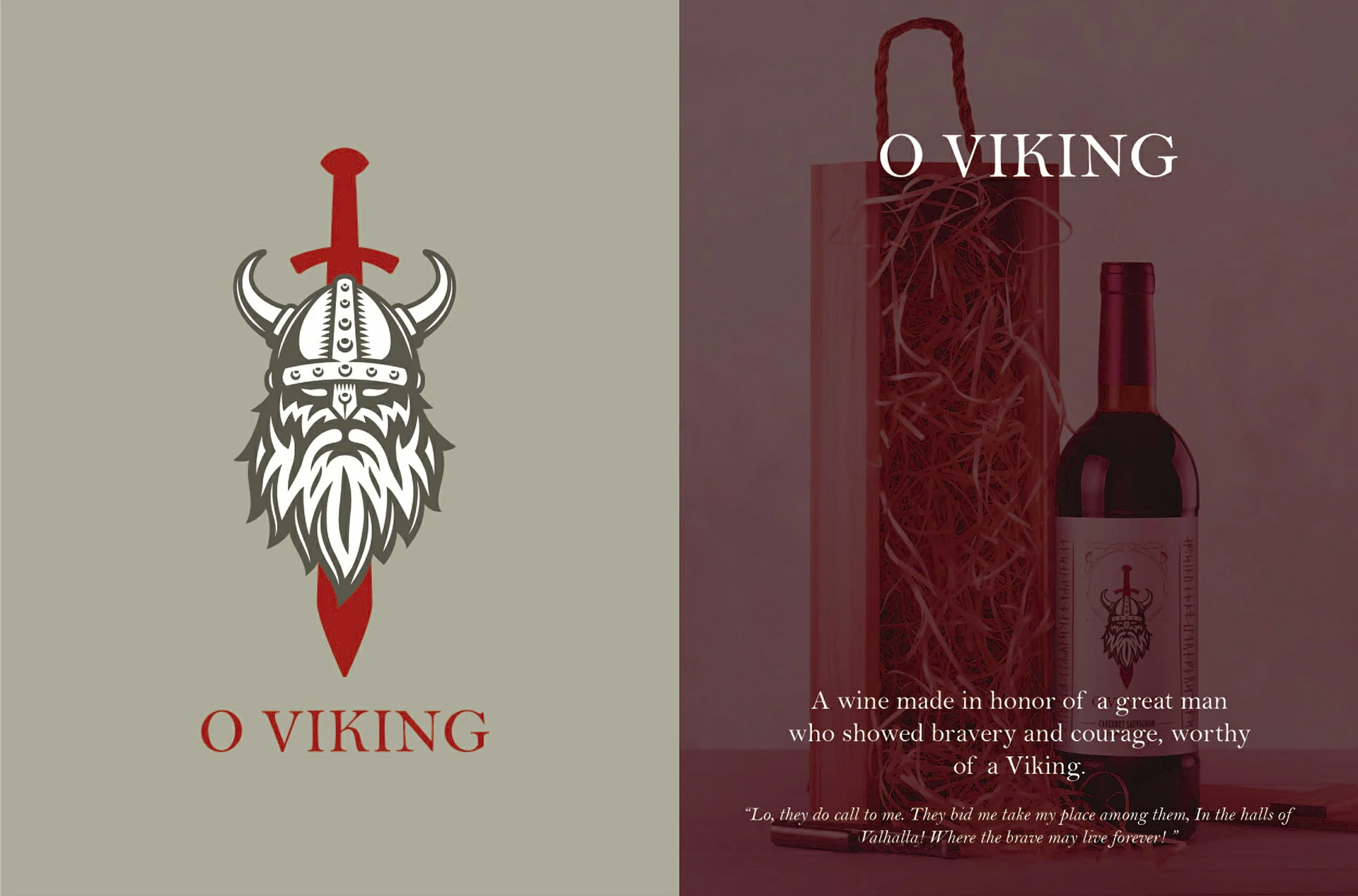 O Viking tribute story and wine presentation