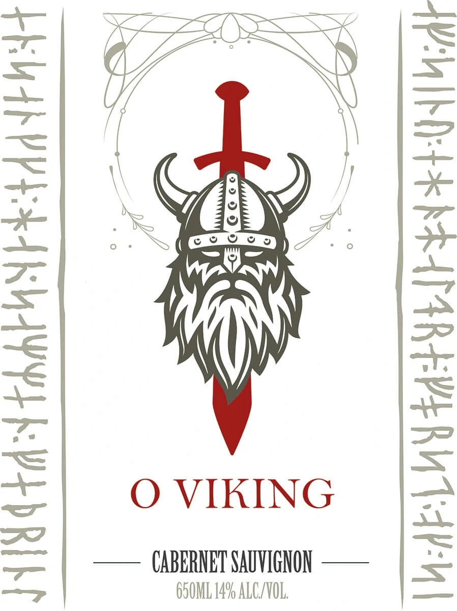 O Viking Cabernet Sauvignon front label