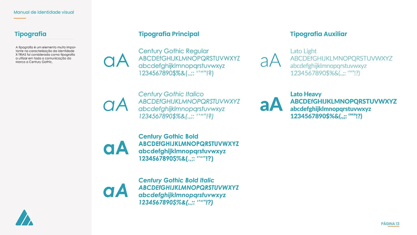 X‑Trias brand guidelines page 13