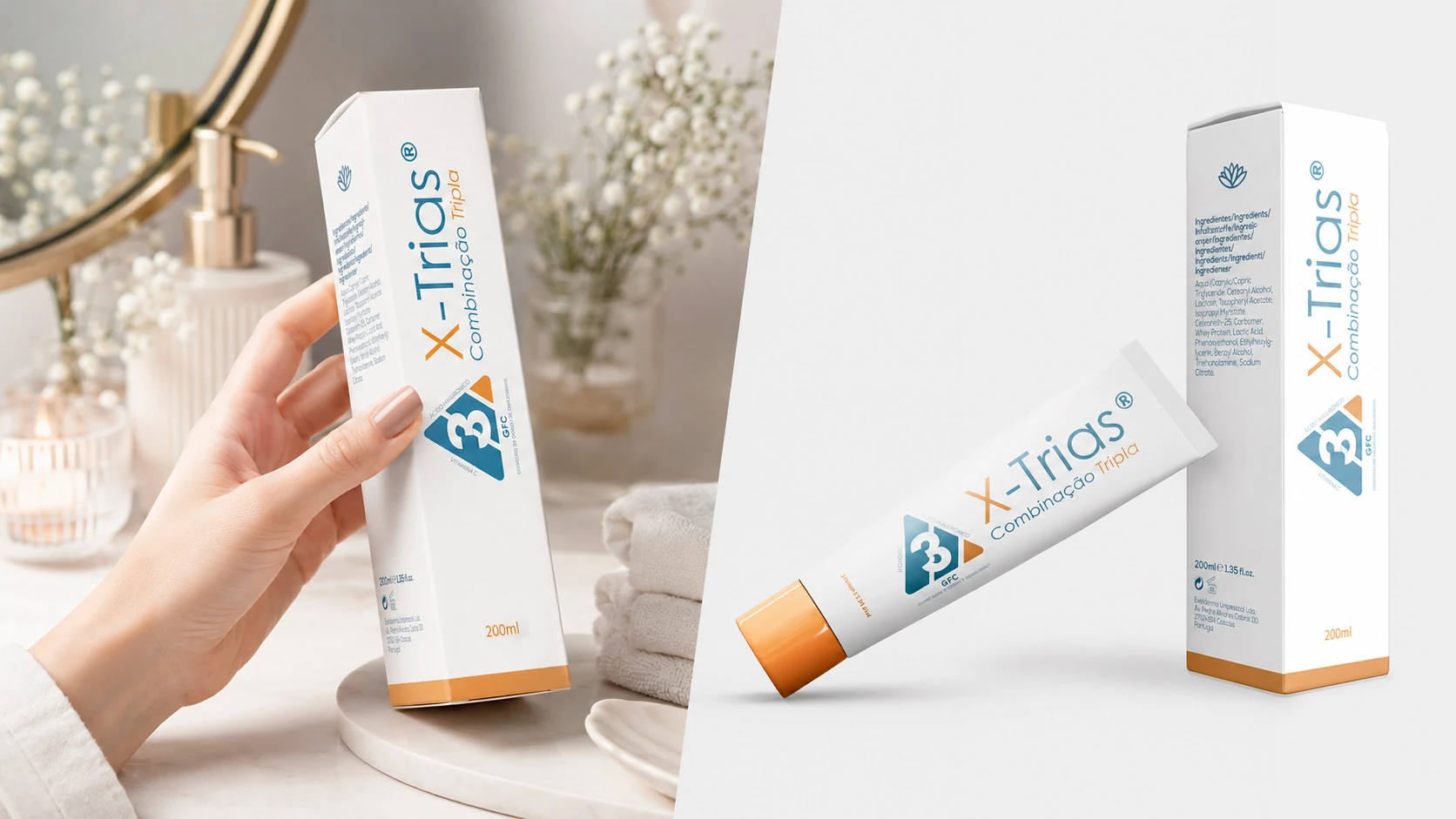 X‑Trias product packaging mockup